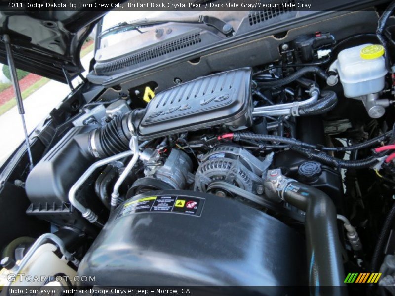 Brilliant Black Crystal Pearl / Dark Slate Gray/Medium Slate Gray 2011 Dodge Dakota Big Horn Crew Cab