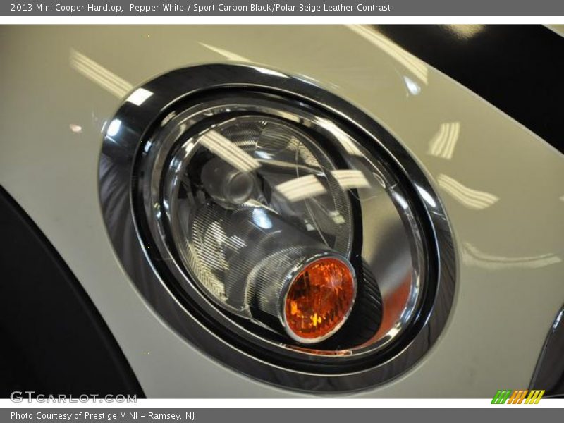 Pepper White / Sport Carbon Black/Polar Beige Leather Contrast 2013 Mini Cooper Hardtop