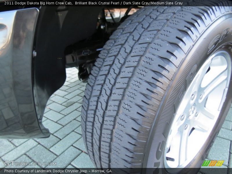 Brilliant Black Crystal Pearl / Dark Slate Gray/Medium Slate Gray 2011 Dodge Dakota Big Horn Crew Cab