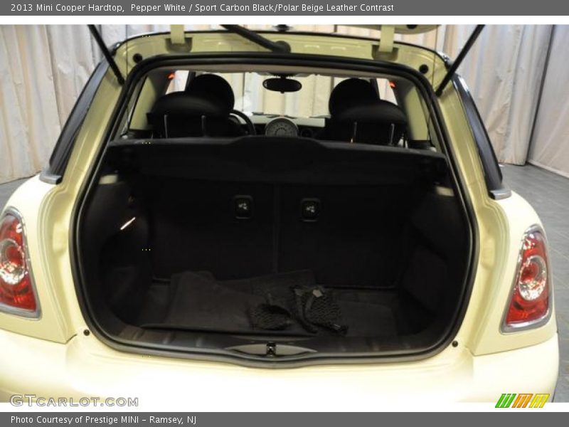 Pepper White / Sport Carbon Black/Polar Beige Leather Contrast 2013 Mini Cooper Hardtop