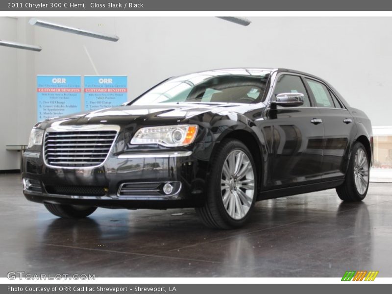 Gloss Black / Black 2011 Chrysler 300 C Hemi