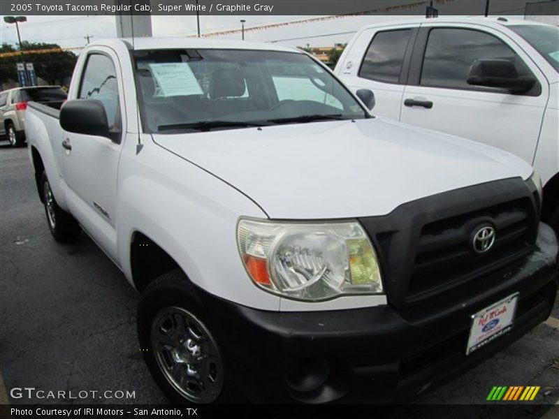 Super White / Graphite Gray 2005 Toyota Tacoma Regular Cab
