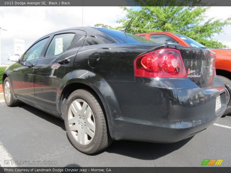 Black / Black 2013 Dodge Avenger SE