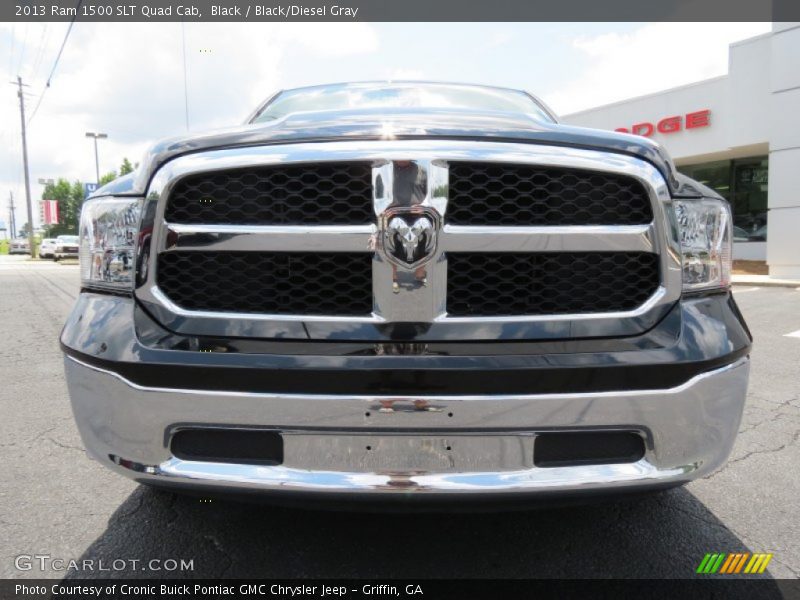 Black / Black/Diesel Gray 2013 Ram 1500 SLT Quad Cab