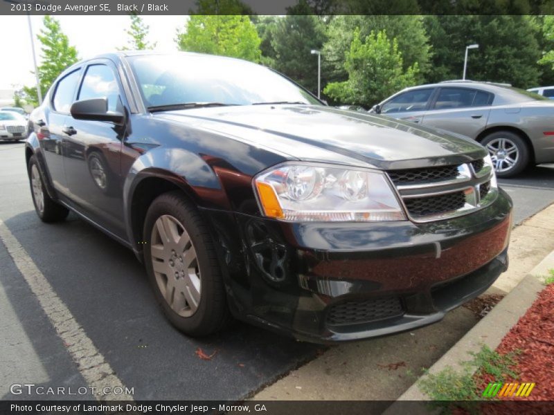 Black / Black 2013 Dodge Avenger SE