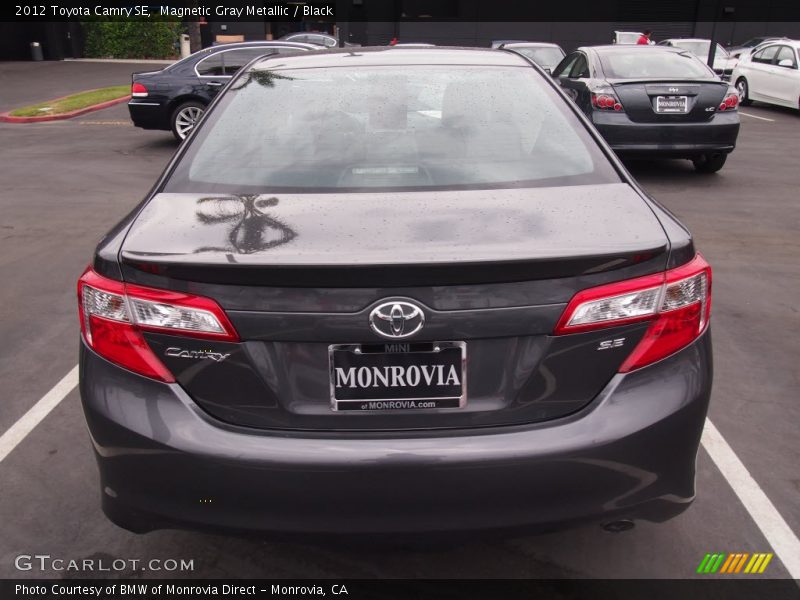Magnetic Gray Metallic / Black 2012 Toyota Camry SE