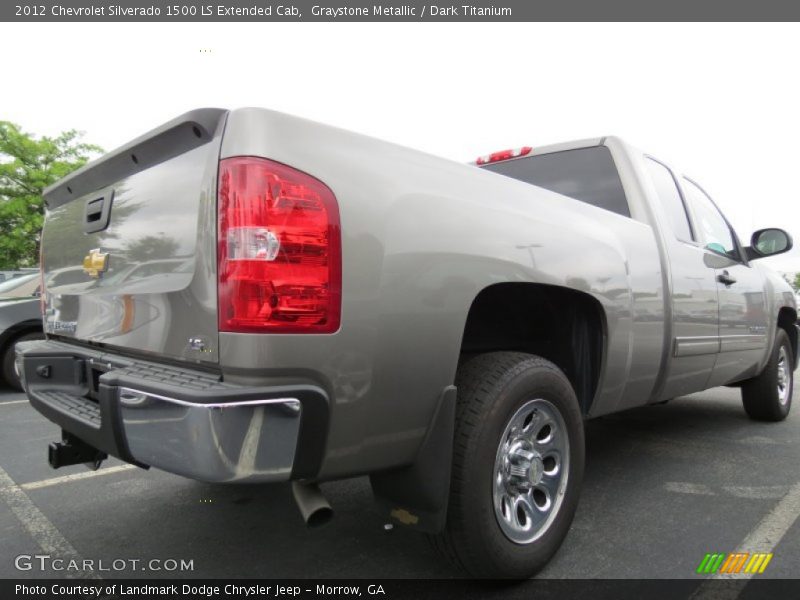 Graystone Metallic / Dark Titanium 2012 Chevrolet Silverado 1500 LS Extended Cab