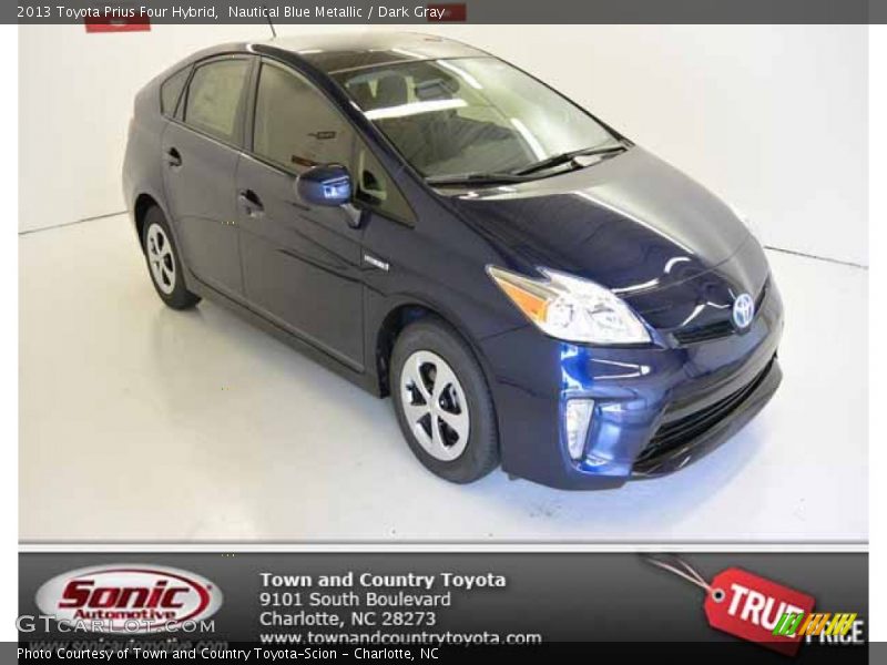 Nautical Blue Metallic / Dark Gray 2013 Toyota Prius Four Hybrid