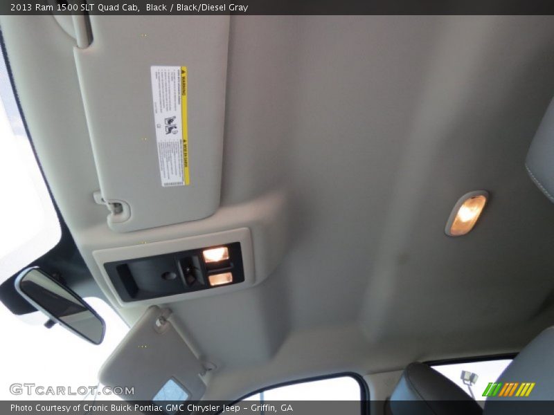 Black / Black/Diesel Gray 2013 Ram 1500 SLT Quad Cab