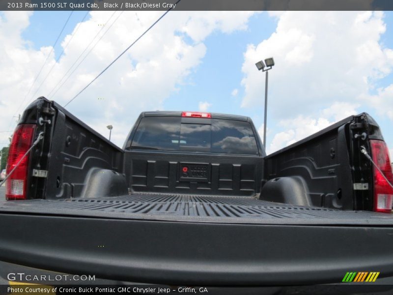 Black / Black/Diesel Gray 2013 Ram 1500 SLT Quad Cab