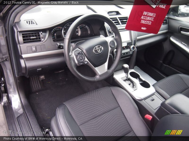 Magnetic Gray Metallic / Black 2012 Toyota Camry SE