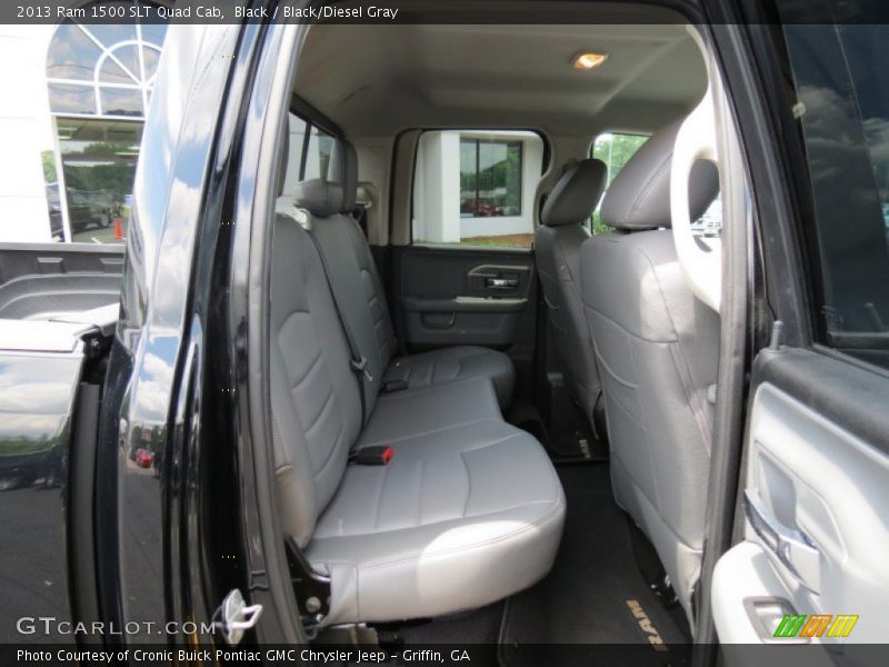 Black / Black/Diesel Gray 2013 Ram 1500 SLT Quad Cab