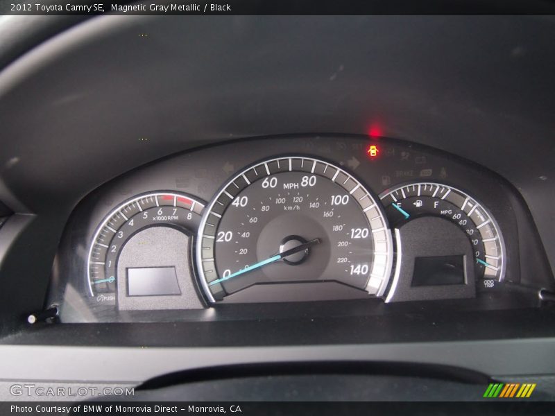 Magnetic Gray Metallic / Black 2012 Toyota Camry SE