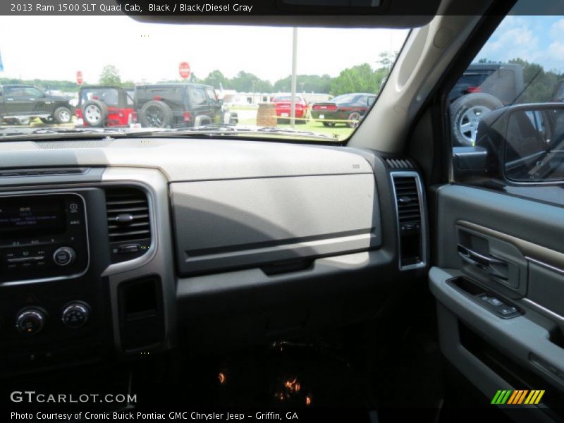 Black / Black/Diesel Gray 2013 Ram 1500 SLT Quad Cab