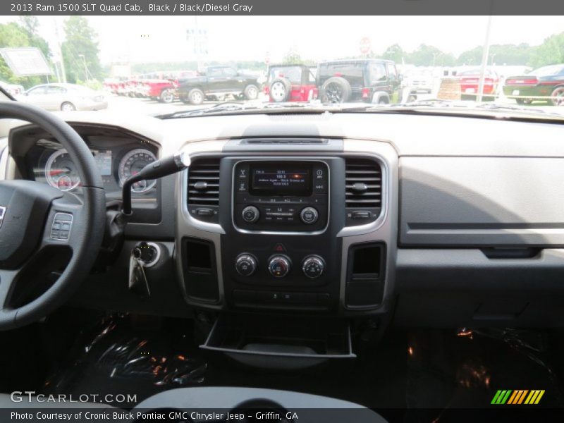 Black / Black/Diesel Gray 2013 Ram 1500 SLT Quad Cab