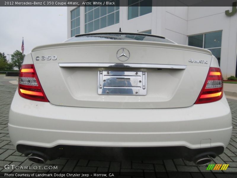 Arctic White / Black 2012 Mercedes-Benz C 350 Coupe 4Matic