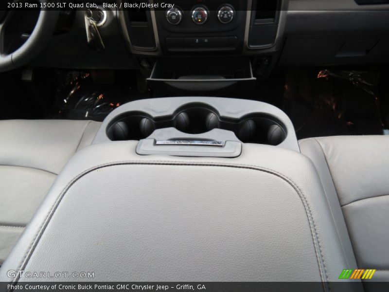 Black / Black/Diesel Gray 2013 Ram 1500 SLT Quad Cab