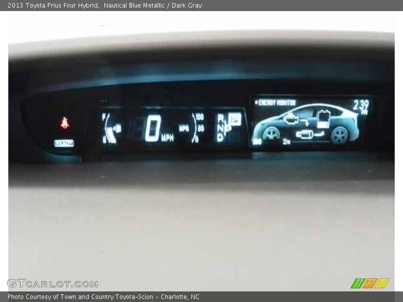 Nautical Blue Metallic / Dark Gray 2013 Toyota Prius Four Hybrid