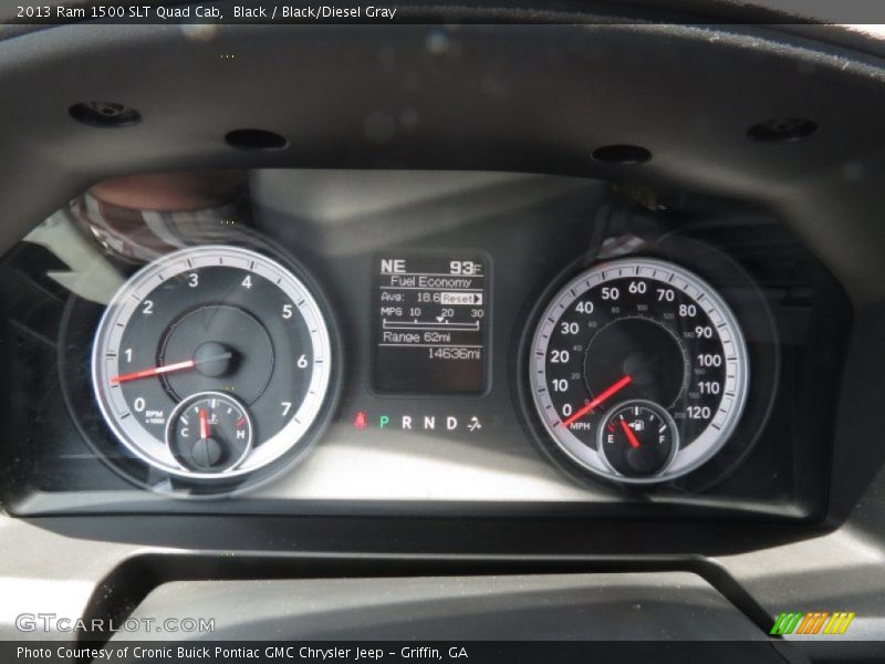 Black / Black/Diesel Gray 2013 Ram 1500 SLT Quad Cab