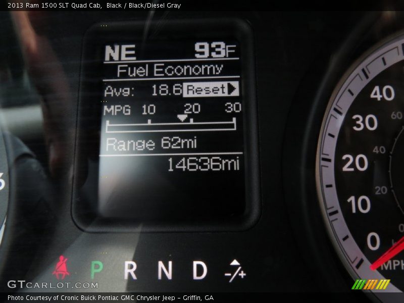 Black / Black/Diesel Gray 2013 Ram 1500 SLT Quad Cab