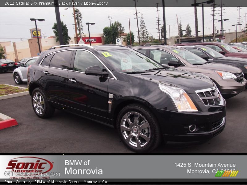 Black Raven / Ebony/Ebony 2012 Cadillac SRX Premium