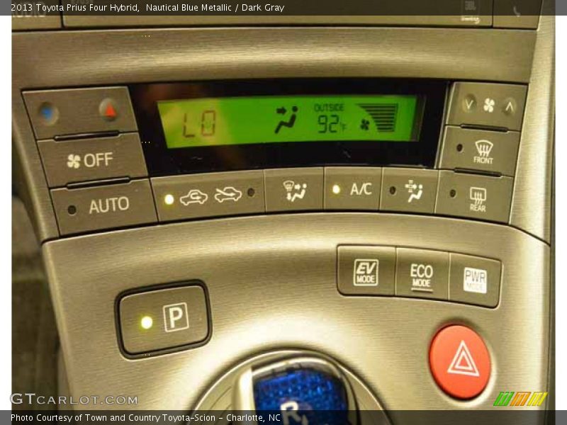 Nautical Blue Metallic / Dark Gray 2013 Toyota Prius Four Hybrid
