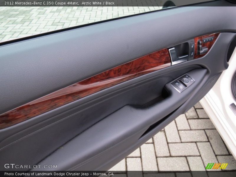 Arctic White / Black 2012 Mercedes-Benz C 350 Coupe 4Matic