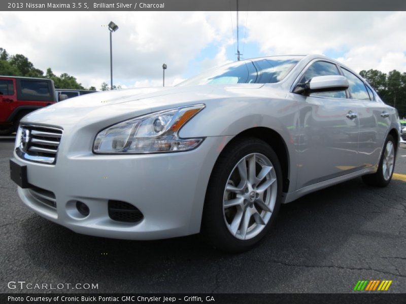 Brilliant Silver / Charcoal 2013 Nissan Maxima 3.5 S