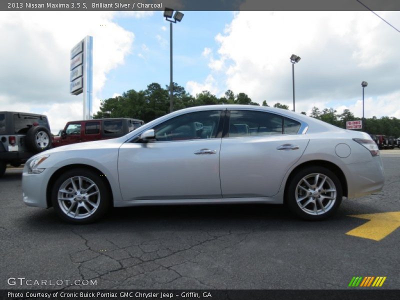 Brilliant Silver / Charcoal 2013 Nissan Maxima 3.5 S
