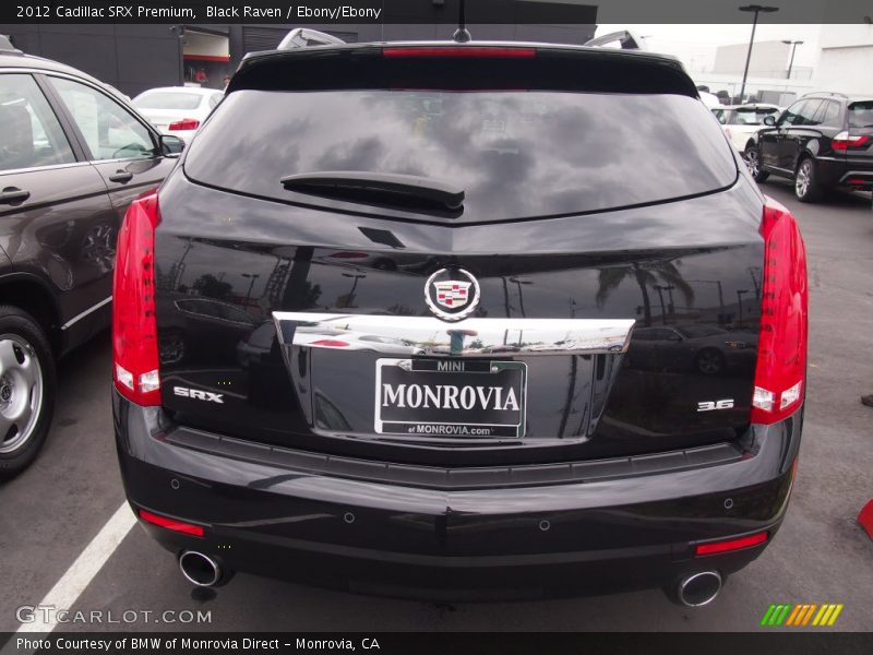 Black Raven / Ebony/Ebony 2012 Cadillac SRX Premium