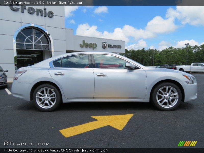 Brilliant Silver / Charcoal 2013 Nissan Maxima 3.5 S