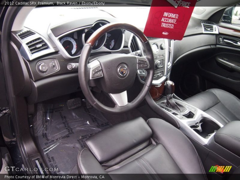 Black Raven / Ebony/Ebony 2012 Cadillac SRX Premium