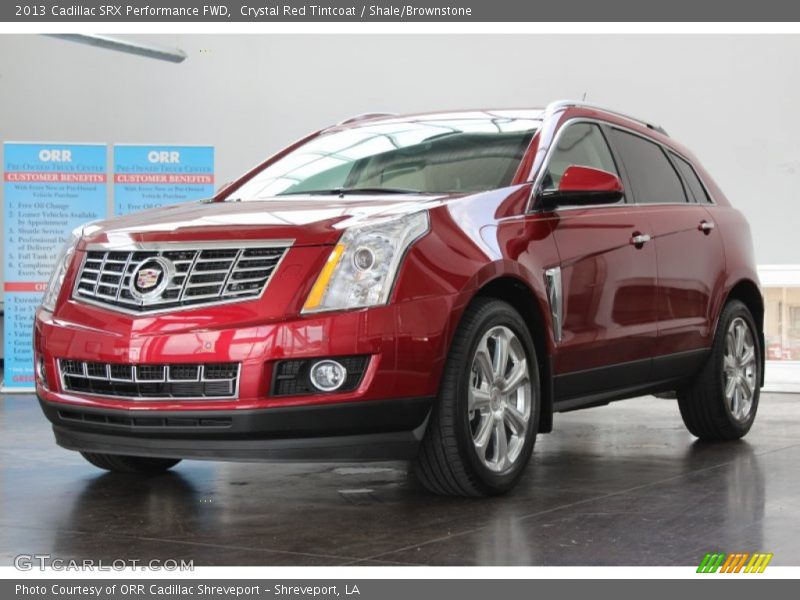 Crystal Red Tintcoat / Shale/Brownstone 2013 Cadillac SRX Performance FWD
