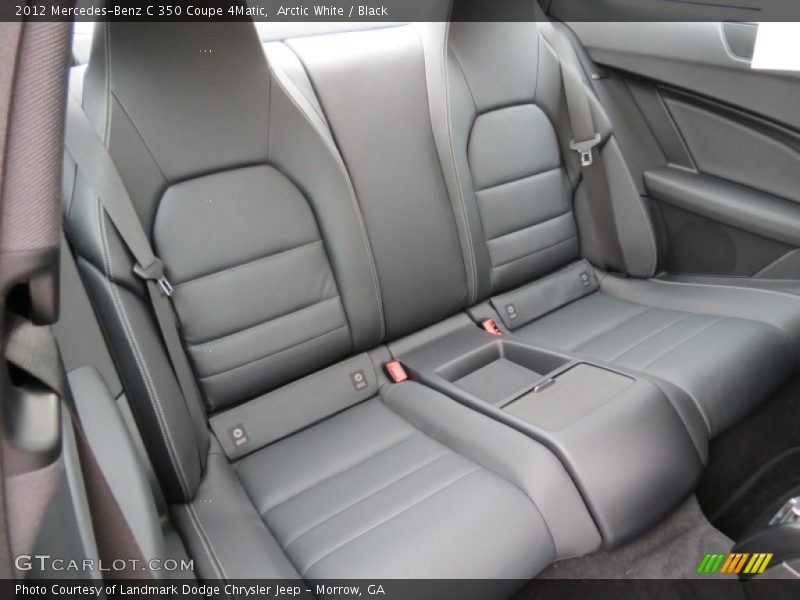 Rear Seat of 2012 C 350 Coupe 4Matic