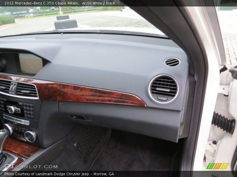 Arctic White / Black 2012 Mercedes-Benz C 350 Coupe 4Matic