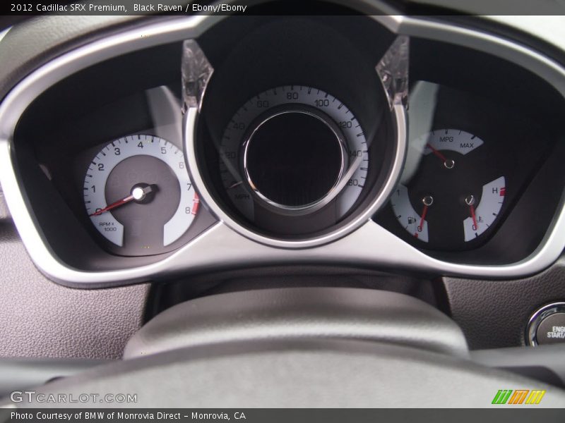 Black Raven / Ebony/Ebony 2012 Cadillac SRX Premium