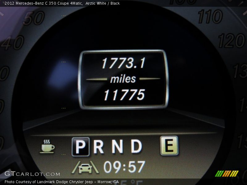 Arctic White / Black 2012 Mercedes-Benz C 350 Coupe 4Matic