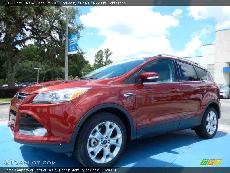 Front 3/4 View of 2014 Escape Titanium 2.0L EcoBoost