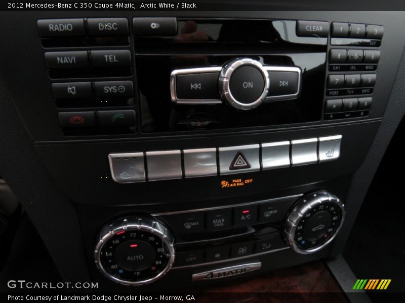 Controls of 2012 C 350 Coupe 4Matic