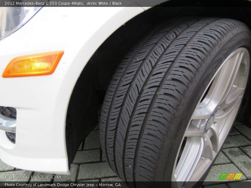 Arctic White / Black 2012 Mercedes-Benz C 350 Coupe 4Matic