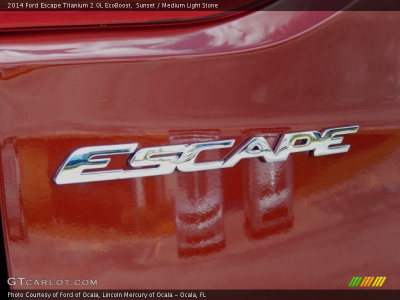 Sunset / Medium Light Stone 2014 Ford Escape Titanium 2.0L EcoBoost