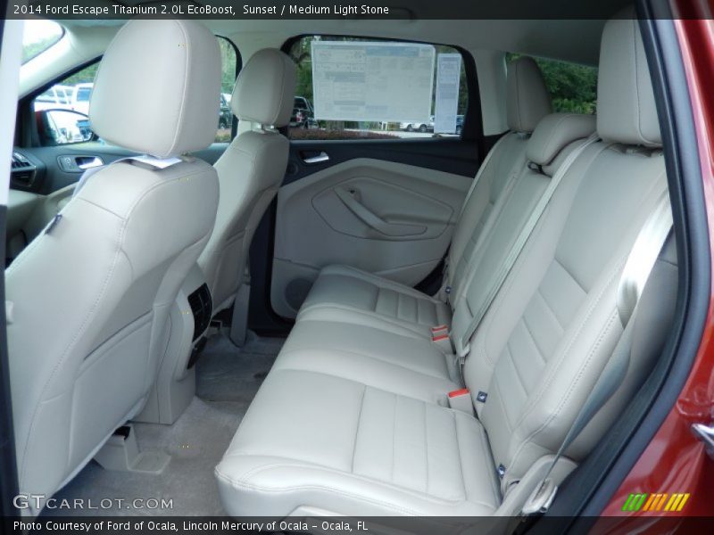 Rear Seat of 2014 Escape Titanium 2.0L EcoBoost