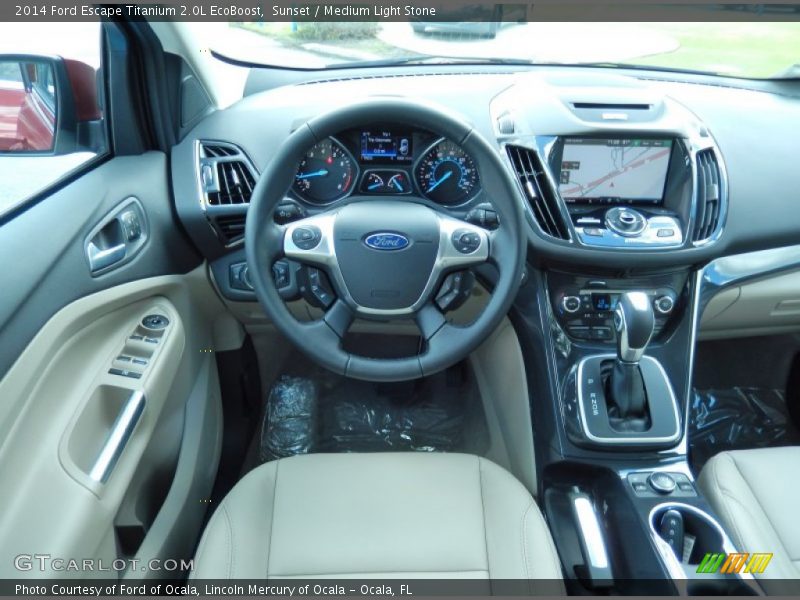 Dashboard of 2014 Escape Titanium 2.0L EcoBoost
