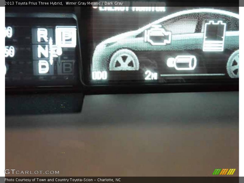 Winter Gray Metallic / Dark Gray 2013 Toyota Prius Three Hybrid