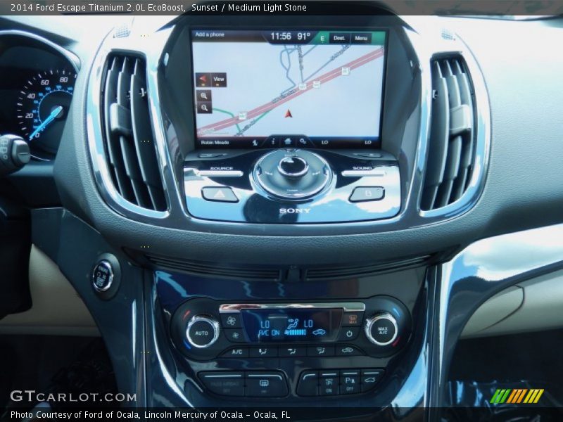 Navigation of 2014 Escape Titanium 2.0L EcoBoost