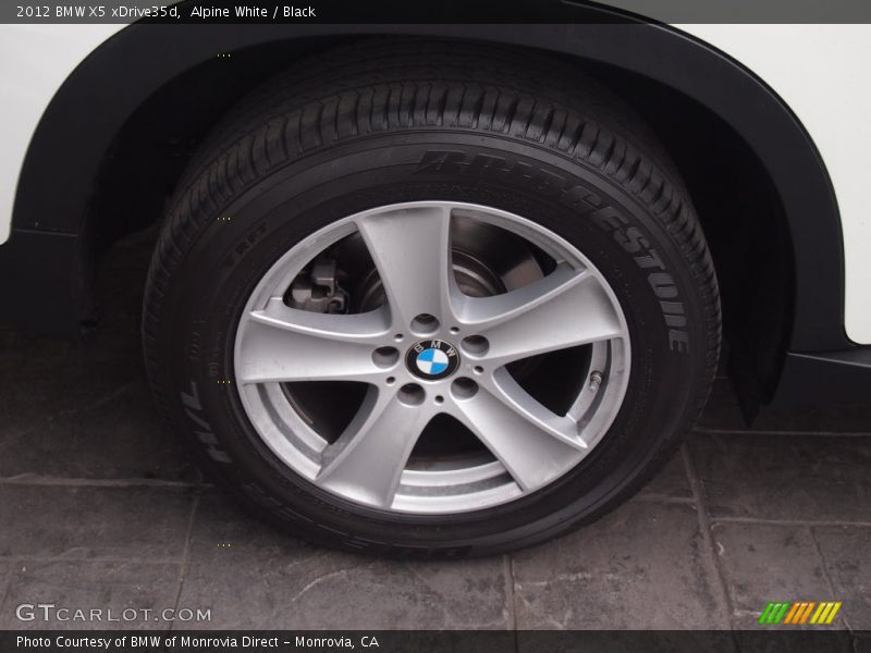 Alpine White / Black 2012 BMW X5 xDrive35d