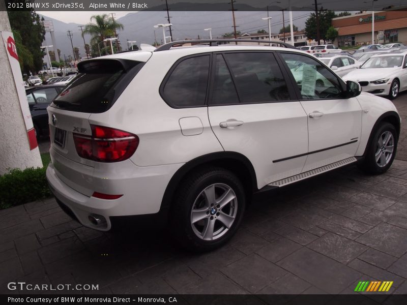 Alpine White / Black 2012 BMW X5 xDrive35d