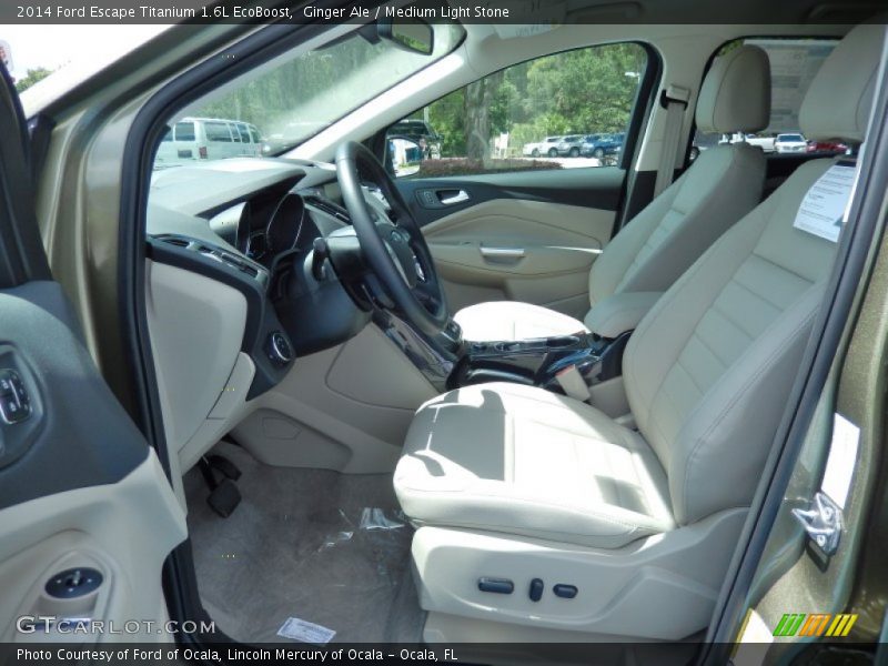 Ginger Ale / Medium Light Stone 2014 Ford Escape Titanium 1.6L EcoBoost