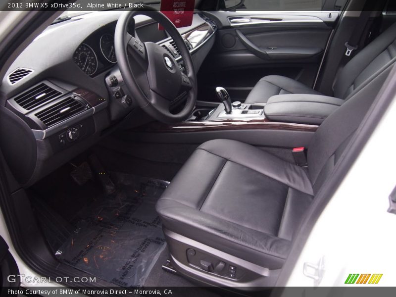 Alpine White / Black 2012 BMW X5 xDrive35d