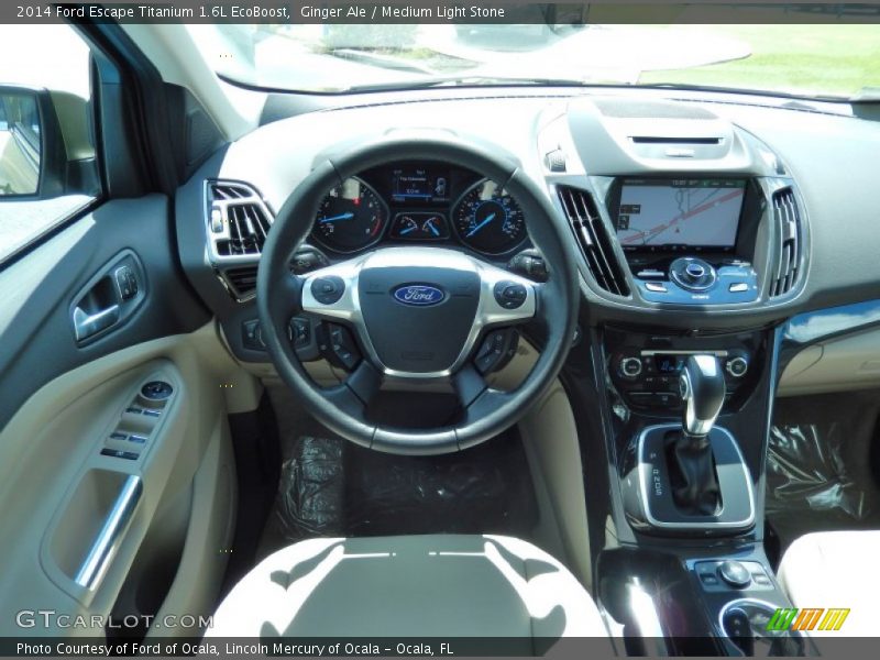 Ginger Ale / Medium Light Stone 2014 Ford Escape Titanium 1.6L EcoBoost